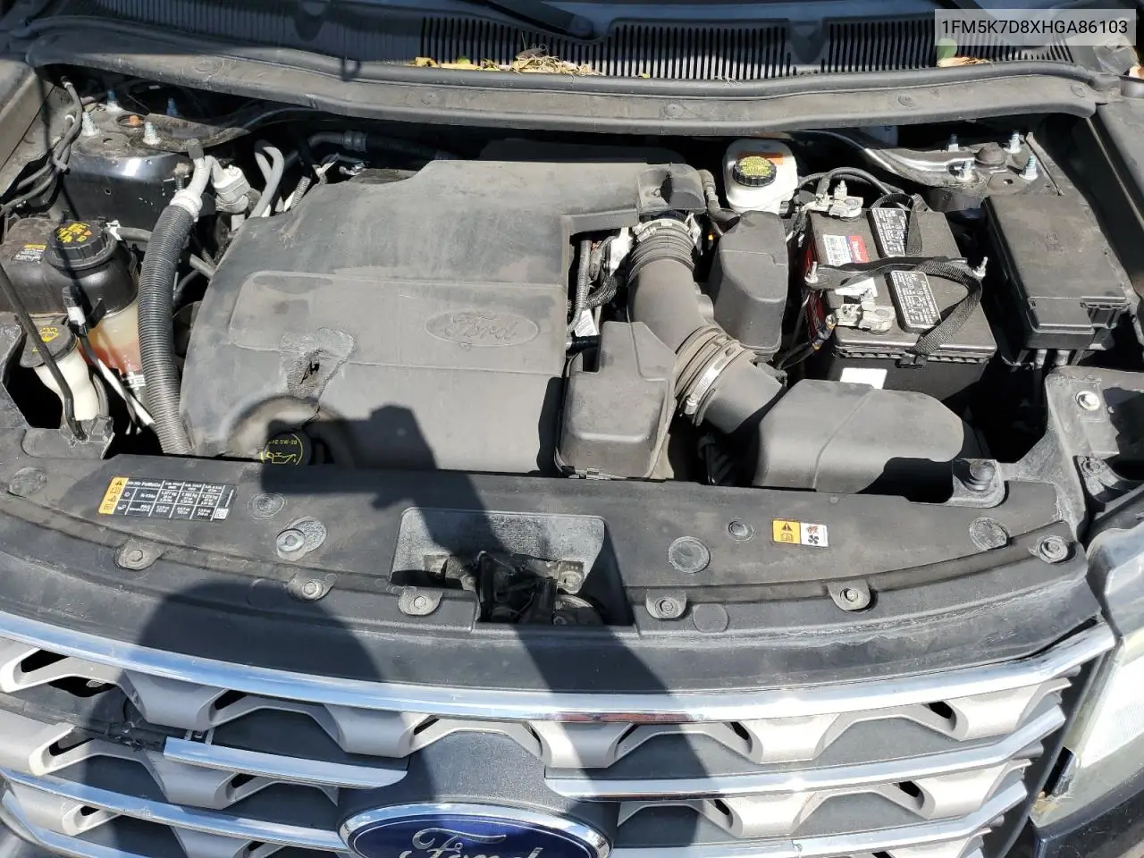 2017 Ford Explorer Xlt VIN: 1FM5K7D8XHGA86103 Lot: 56932805