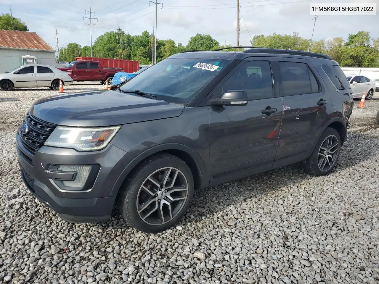 2017 Ford Explorer Sport VIN: 1FM5K8GT5HGB17022 Lot: 56956435