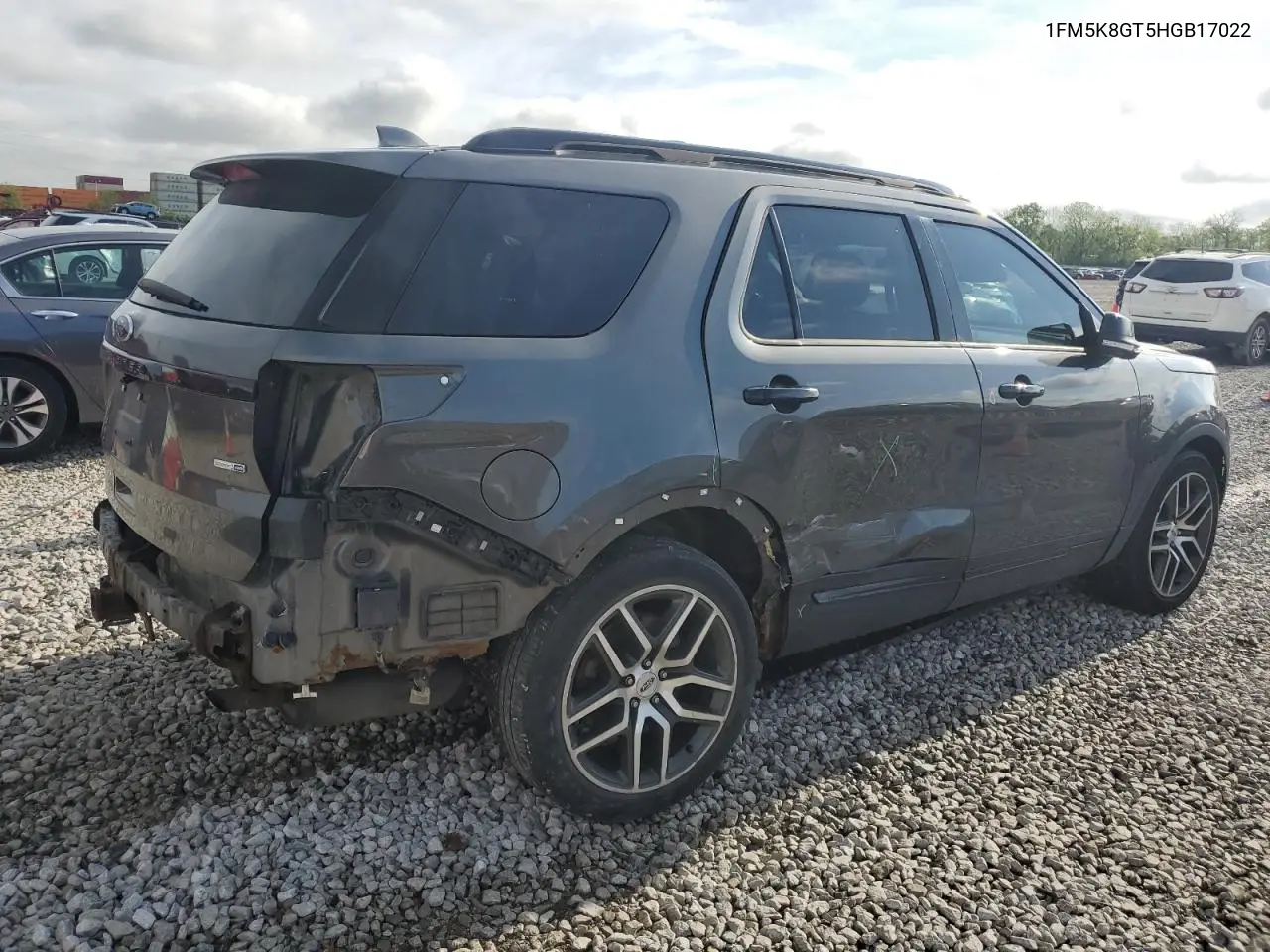 2017 Ford Explorer Sport VIN: 1FM5K8GT5HGB17022 Lot: 56956435