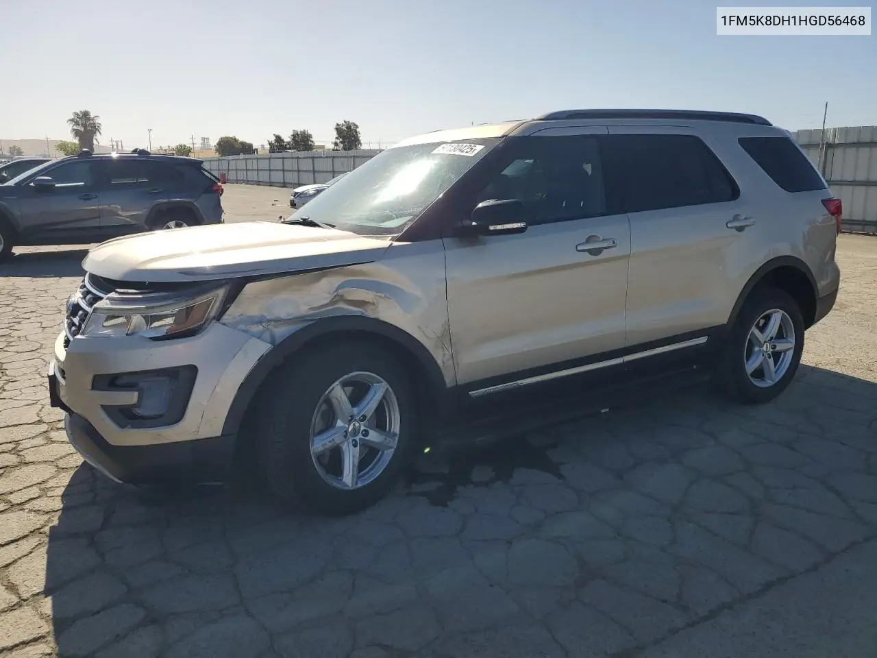 2017 Ford Explorer Xlt VIN: 1FM5K8DH1HGD56468 Lot: 57130425