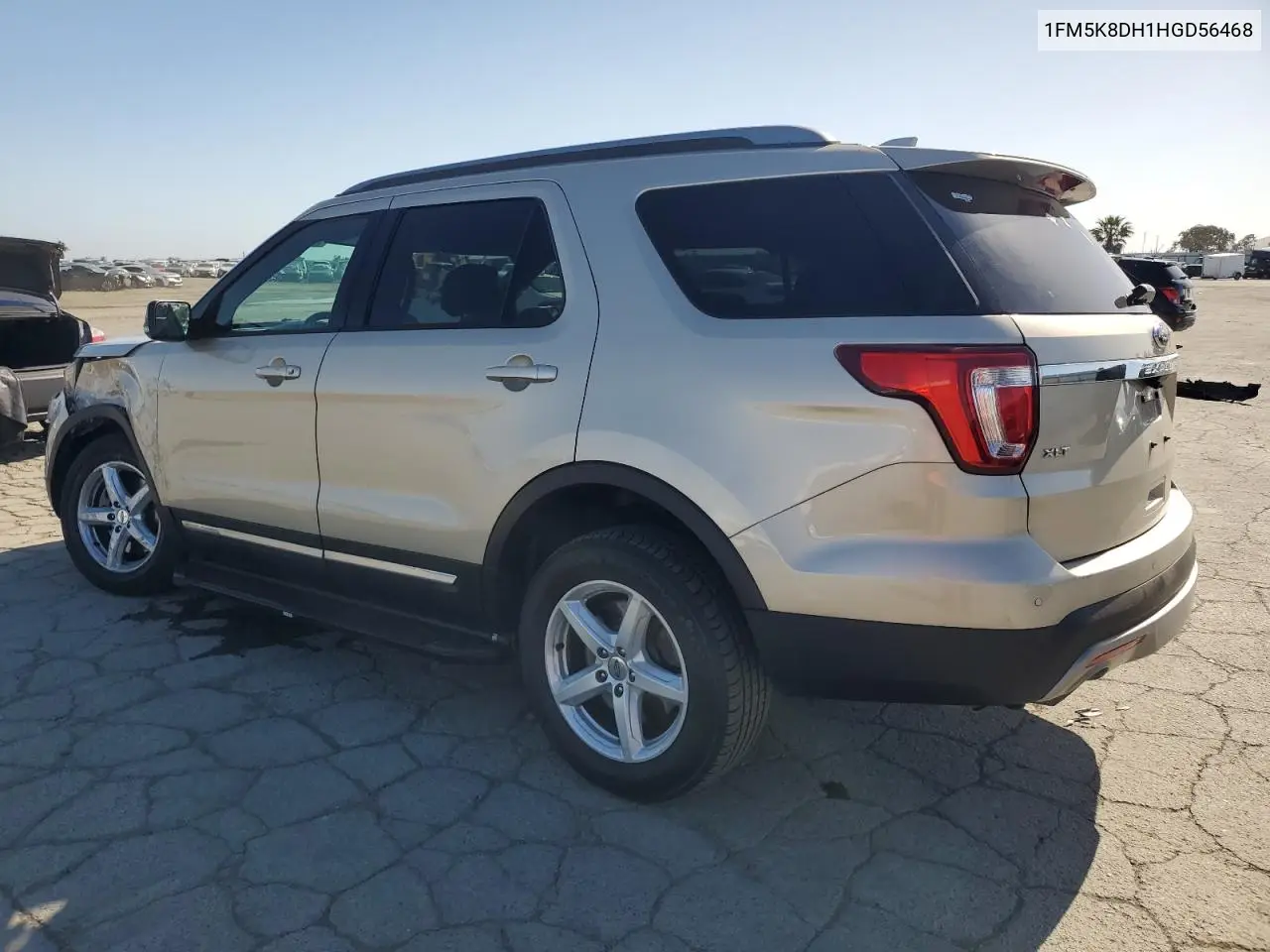 2017 Ford Explorer Xlt VIN: 1FM5K8DH1HGD56468 Lot: 57130425