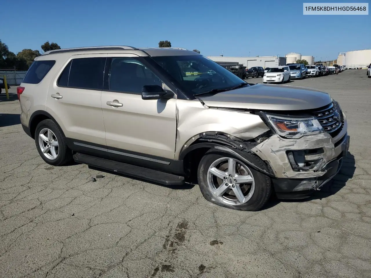 2017 Ford Explorer Xlt VIN: 1FM5K8DH1HGD56468 Lot: 57130425