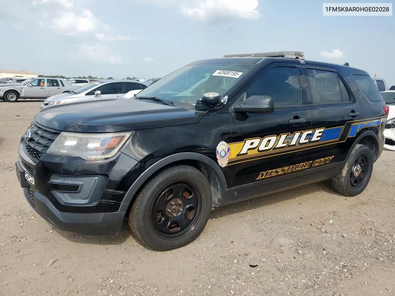 2017 Ford Explorer Police Interceptor VIN: 1FM5K8AR0HGE02028 Lot: 60900195