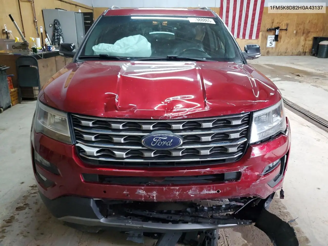 2017 Ford Explorer Xlt VIN: 1FM5K8D82HGA43137 Lot: 61988865