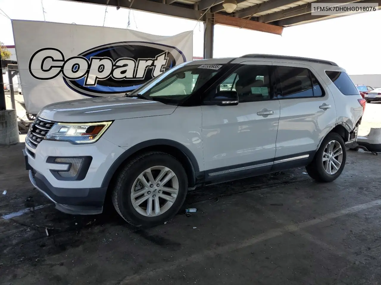 2017 Ford Explorer Xlt VIN: 1FM5K7DH0HGD18076 Lot: 62330935