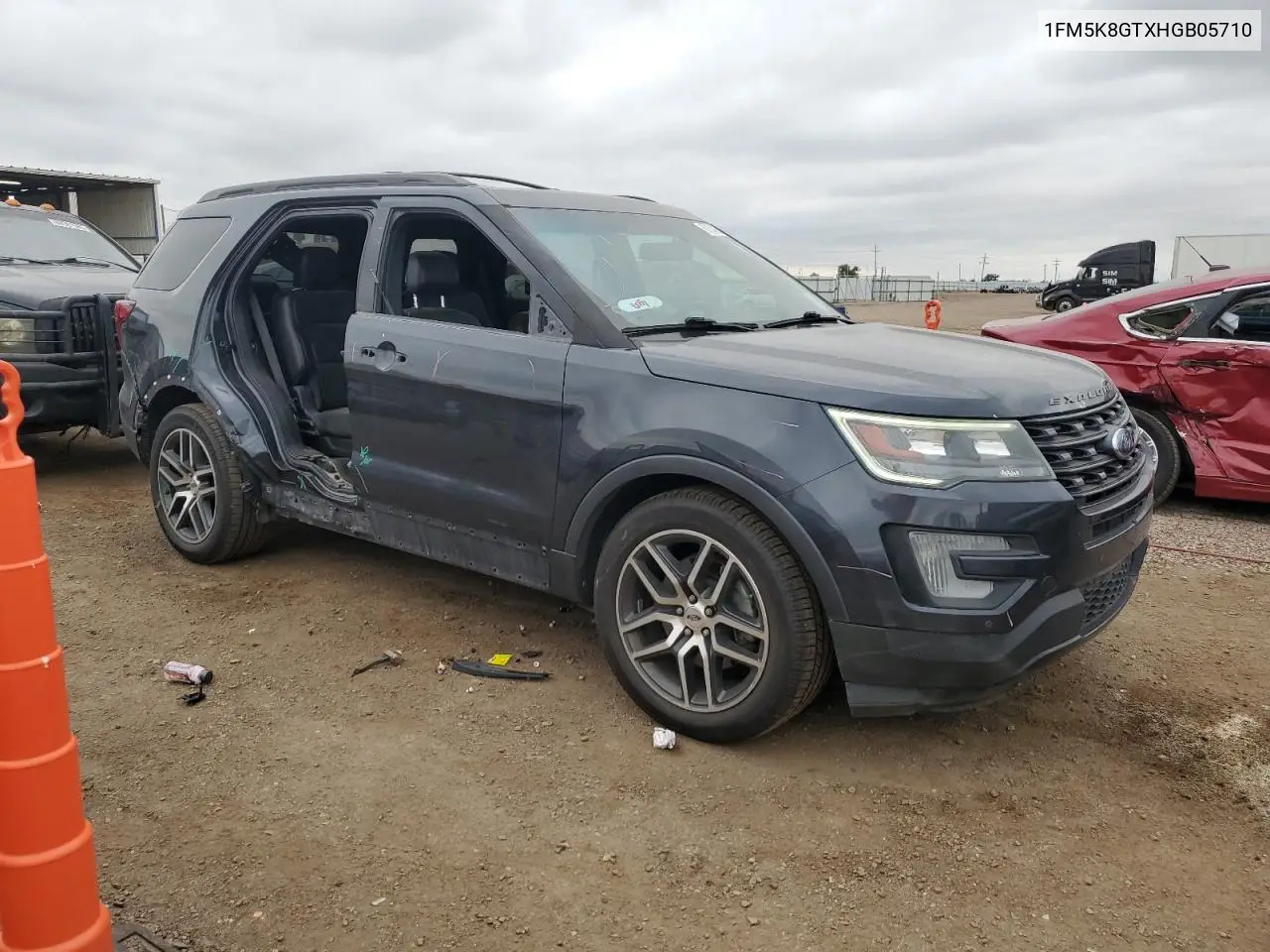 2017 Ford Explorer Sport VIN: 1FM5K8GTXHGB05710 Lot: 62354255