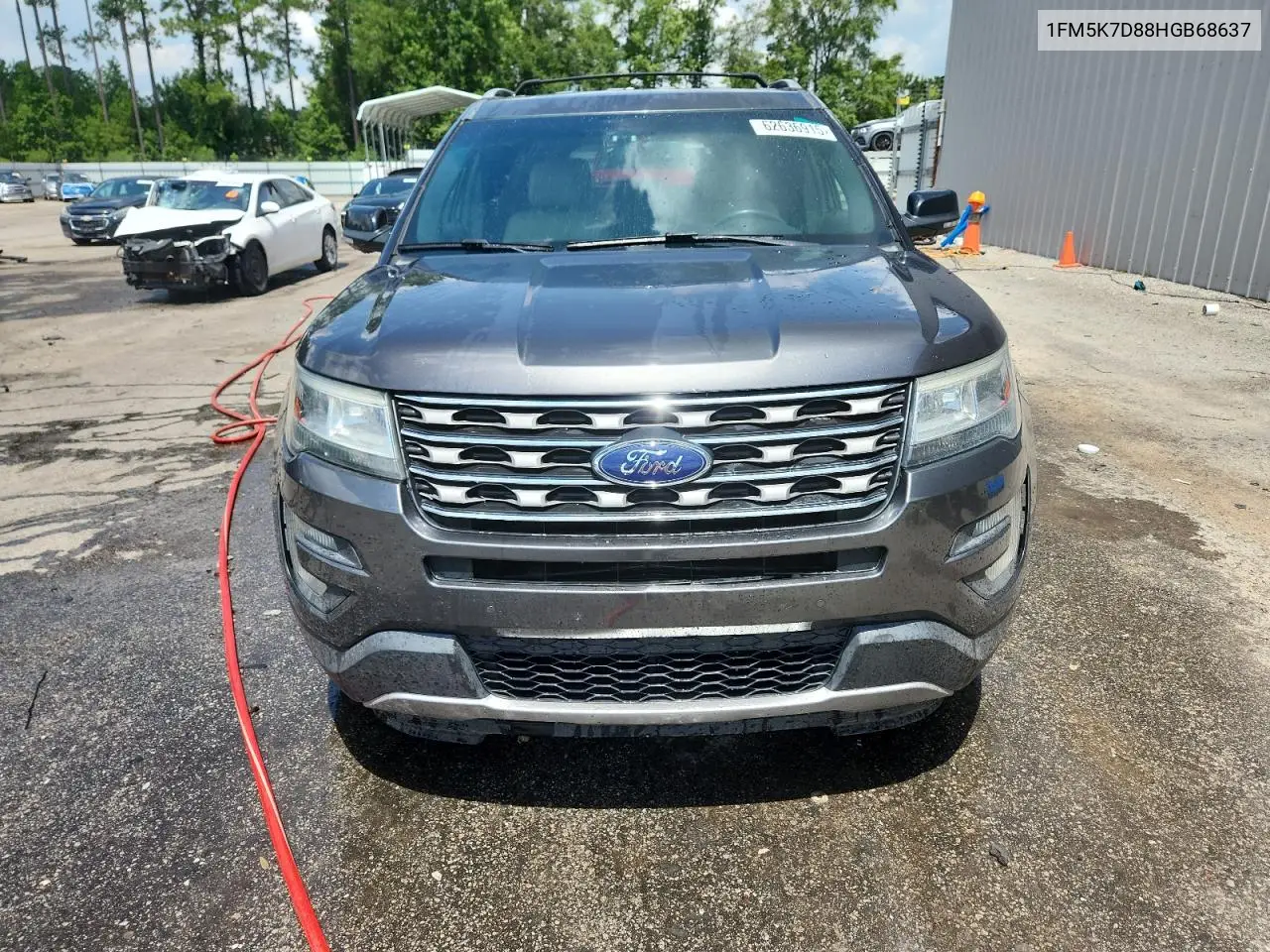 2017 Ford Explorer Xlt VIN: 1FM5K7D88HGB68637 Lot: 62636915
