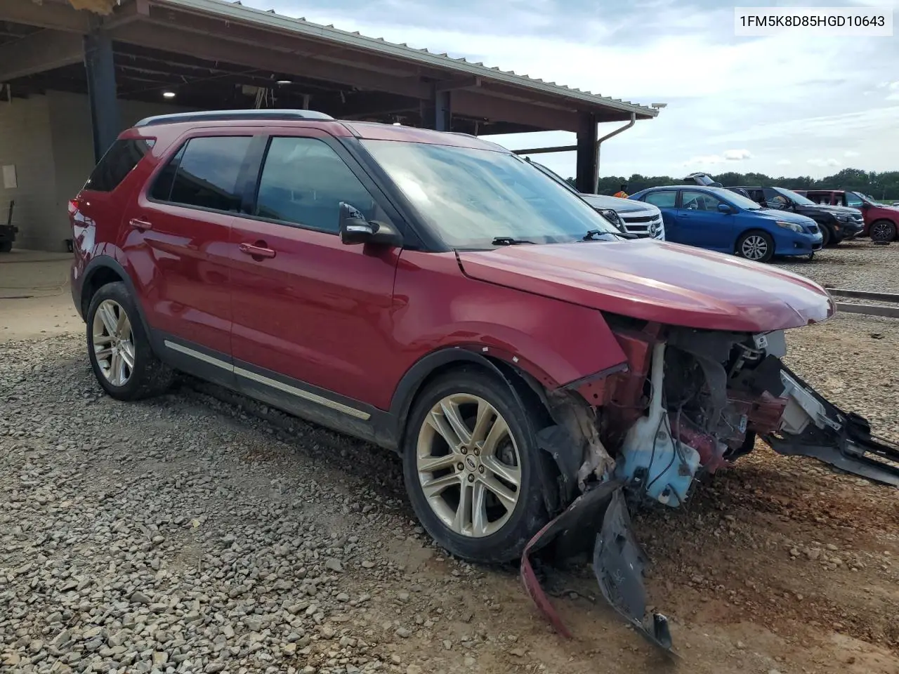 2017 Ford Explorer Xlt VIN: 1FM5K8D85HGD10643 Lot: 62745335