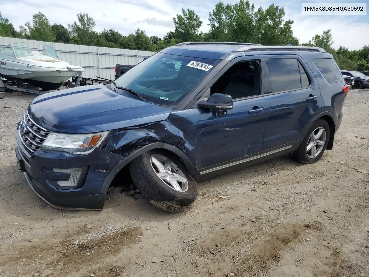 2017 Ford Explorer Xlt VIN: 1FM5K8D85HGA30592 Lot: 62808085