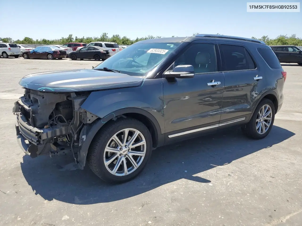 2017 Ford Explorer Limited VIN: 1FM5K7F85HGB92553 Lot: 62933325