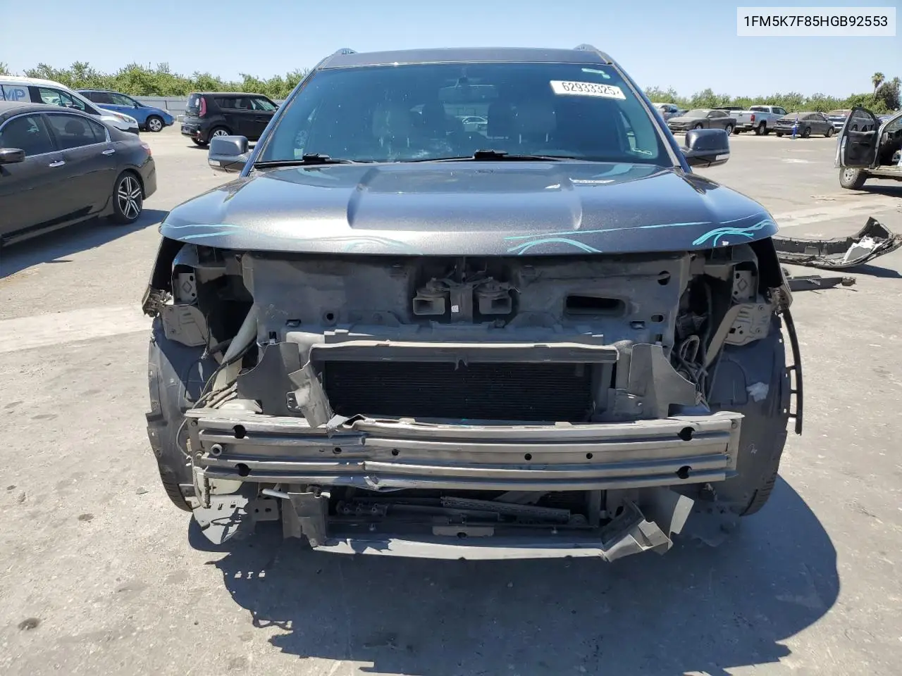 2017 Ford Explorer Limited VIN: 1FM5K7F85HGB92553 Lot: 62933325