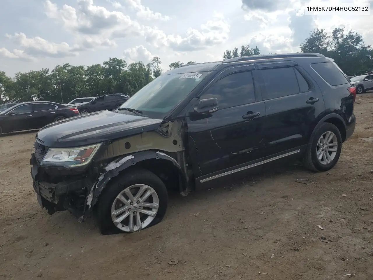2017 Ford Explorer Xlt VIN: 1FM5K7DH4HGC52132 Lot: 62945965