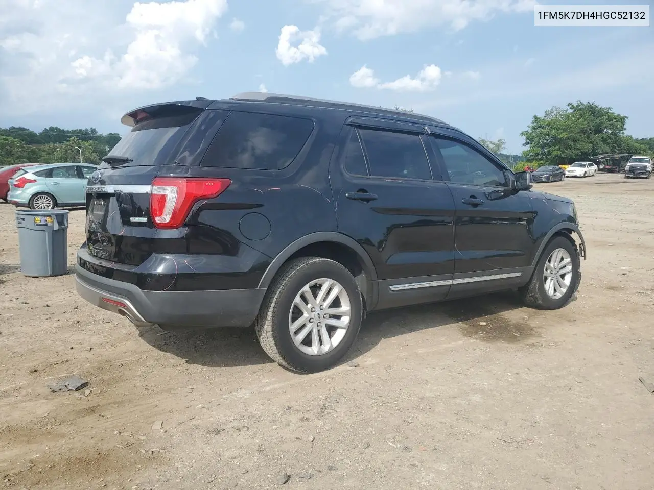 2017 Ford Explorer Xlt VIN: 1FM5K7DH4HGC52132 Lot: 62945965