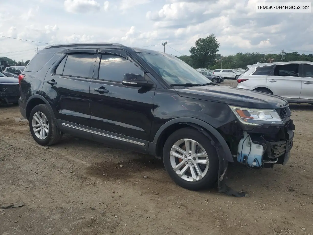 2017 Ford Explorer Xlt VIN: 1FM5K7DH4HGC52132 Lot: 62945965