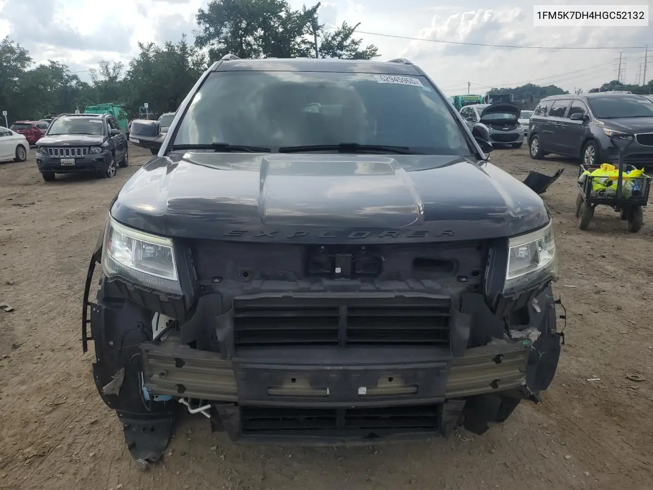 2017 Ford Explorer Xlt VIN: 1FM5K7DH4HGC52132 Lot: 62945965