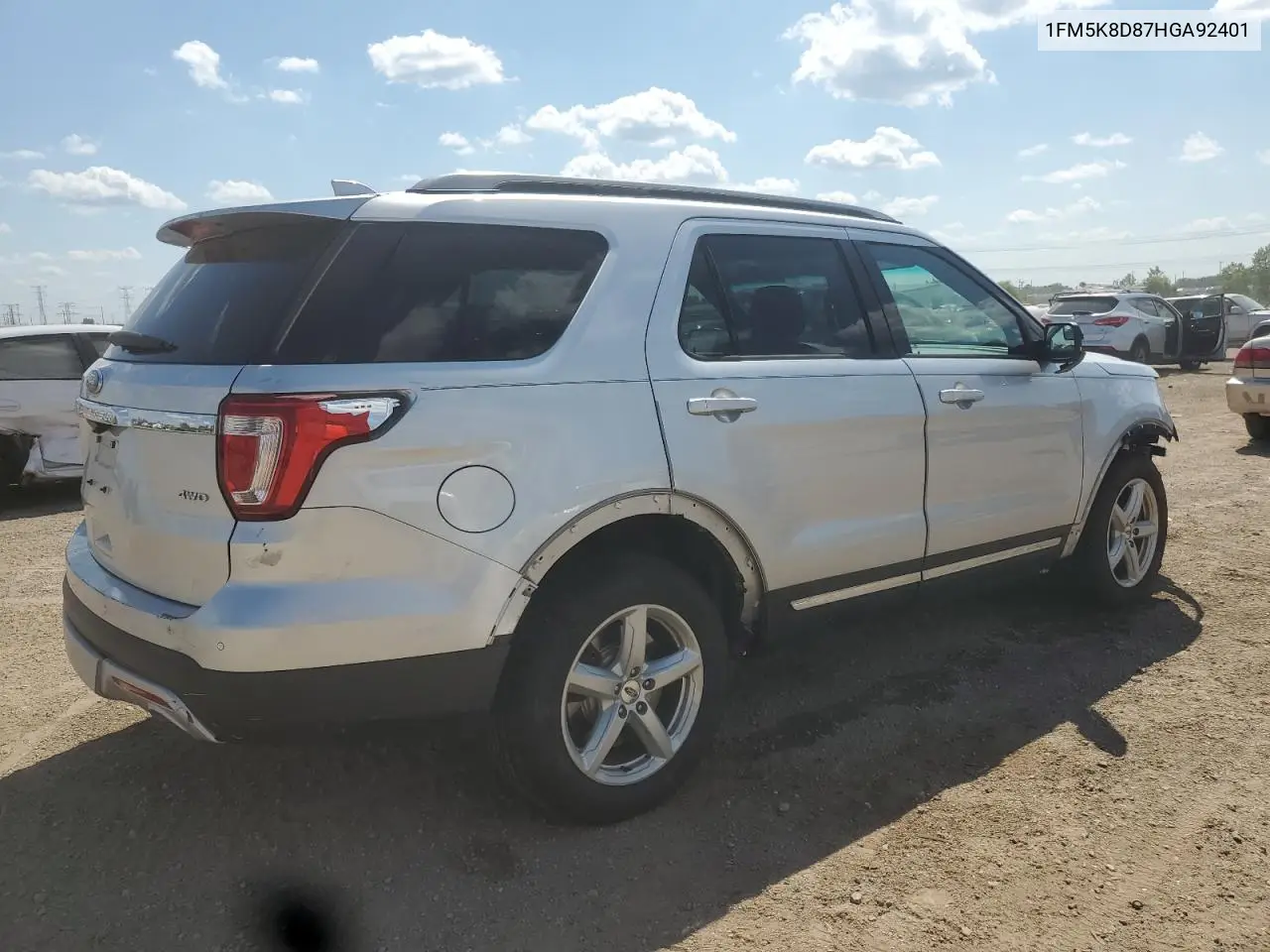 2017 Ford Explorer Xlt VIN: 1FM5K8D87HGA92401 Lot: 63011155