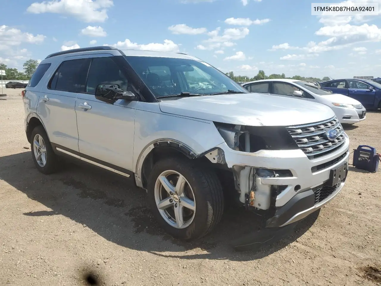 2017 Ford Explorer Xlt VIN: 1FM5K8D87HGA92401 Lot: 63011155