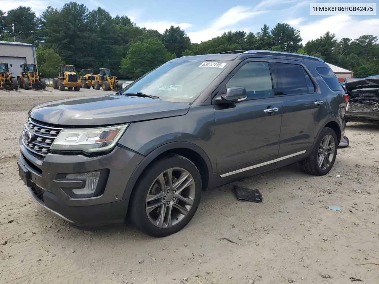 2017 Ford Explorer Limited VIN: 1FM5K8F86HGB42475 Lot: 63057185