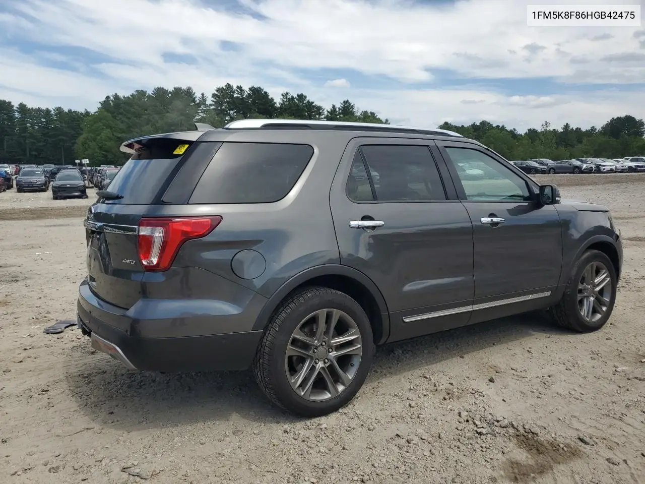 2017 Ford Explorer Limited VIN: 1FM5K8F86HGB42475 Lot: 63057185