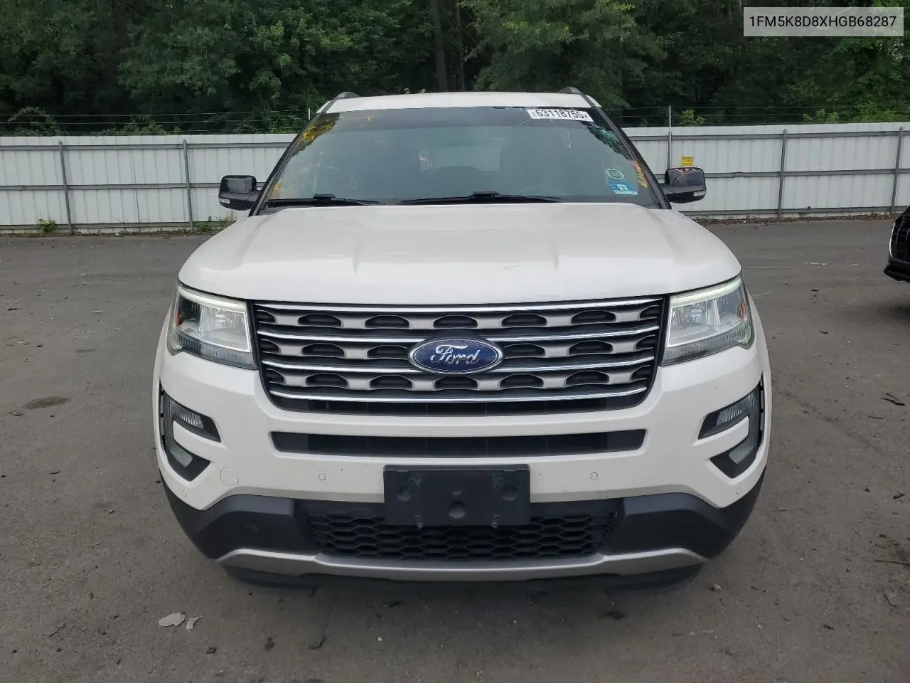 2017 Ford Explorer Xlt VIN: 1FM5K8D8XHGB68287 Lot: 63118755