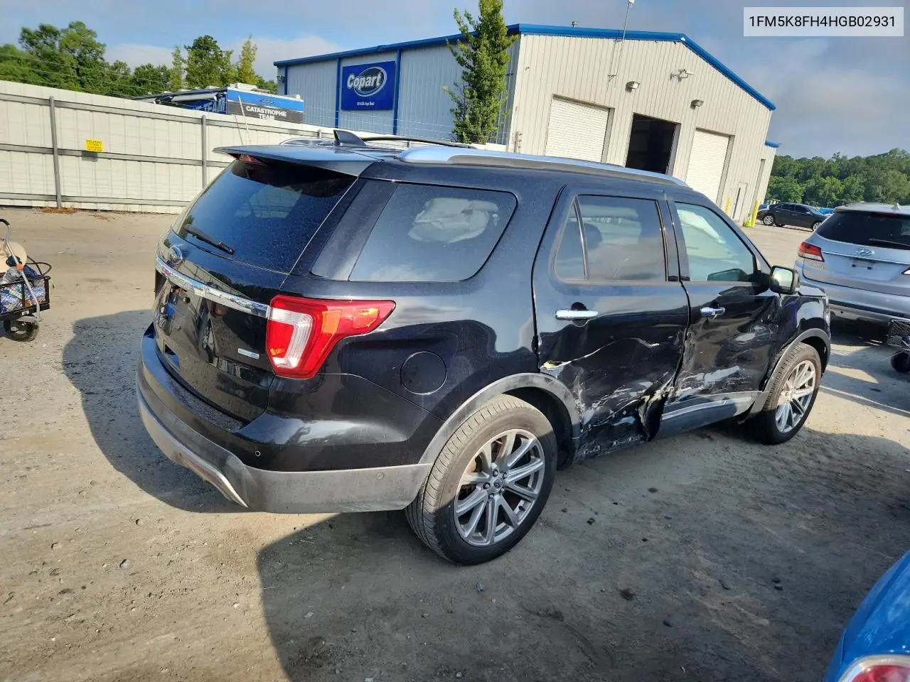 2017 Ford Explorer Limited VIN: 1FM5K8FH4HGB02931 Lot: 63149425