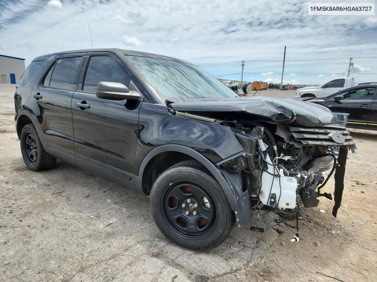 2017 Ford Explorer Police Interceptor VIN: 1FM5K8AR6HGA63727 Lot: 63182595