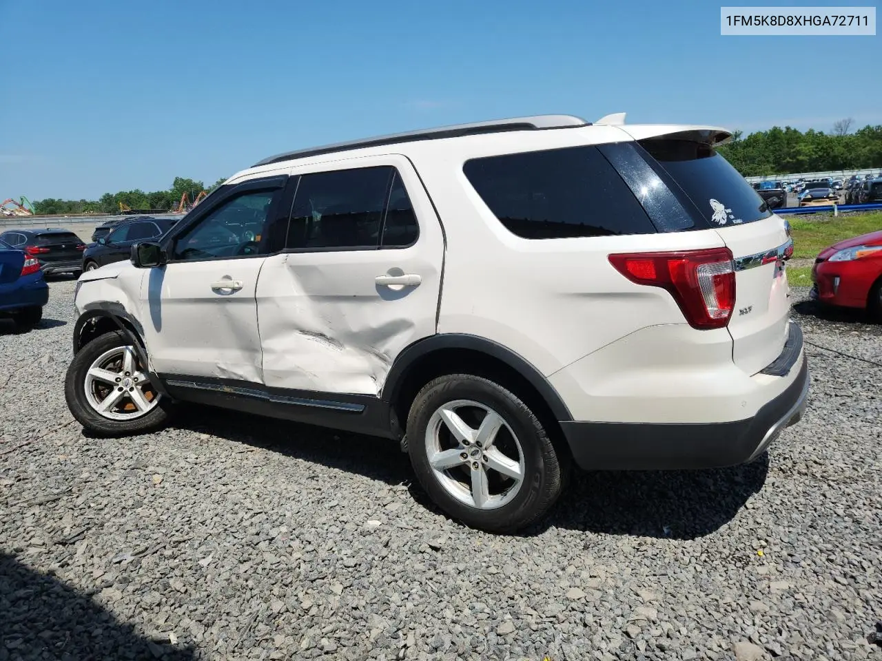 2017 Ford Explorer Xlt VIN: 1FM5K8D8XHGA72711 Lot: 63200635