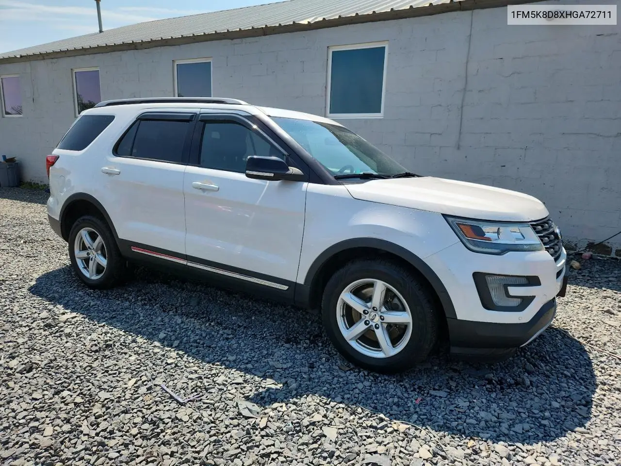 2017 Ford Explorer Xlt VIN: 1FM5K8D8XHGA72711 Lot: 63200635