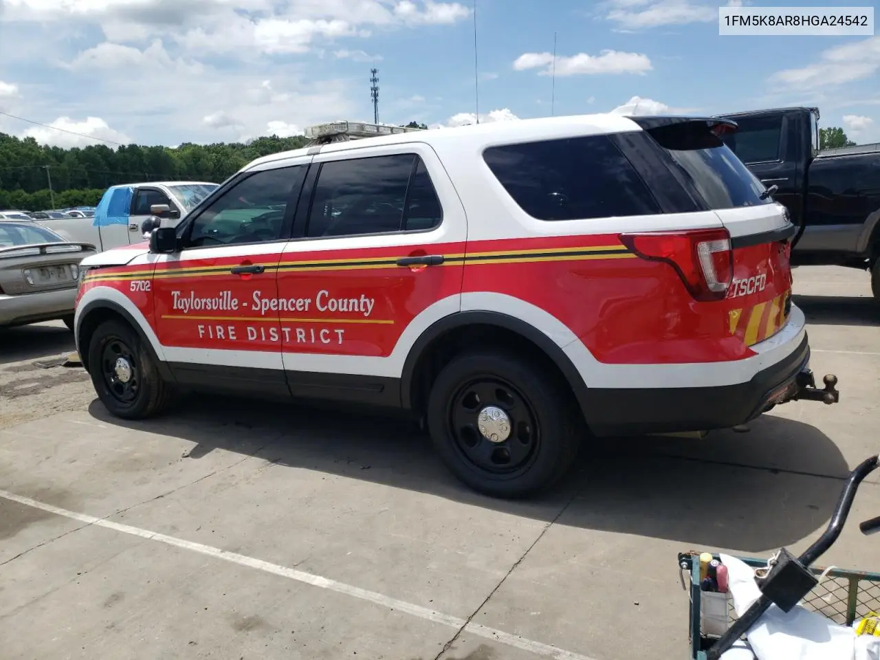 2017 Ford Explorer Police Interceptor VIN: 1FM5K8AR8HGA24542 Lot: 63269795