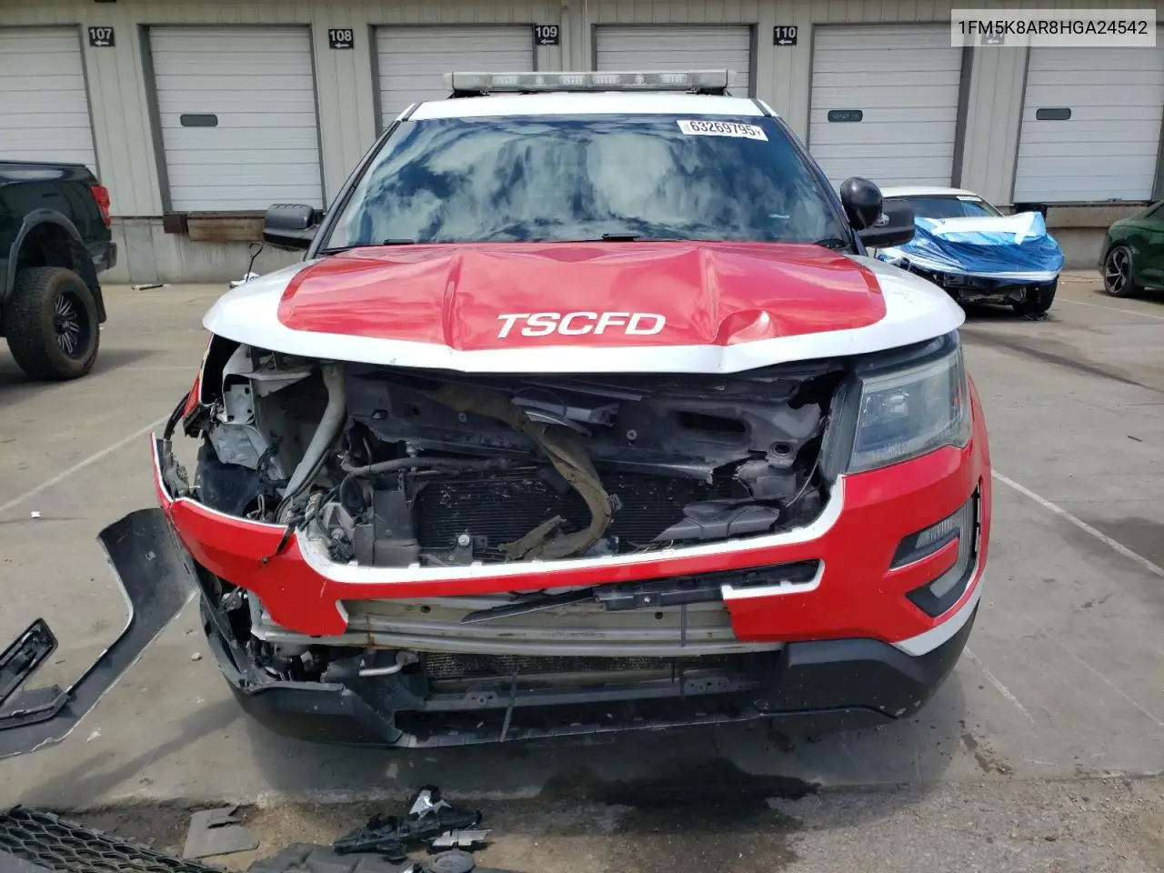 2017 Ford Explorer Police Interceptor VIN: 1FM5K8AR8HGA24542 Lot: 63269795