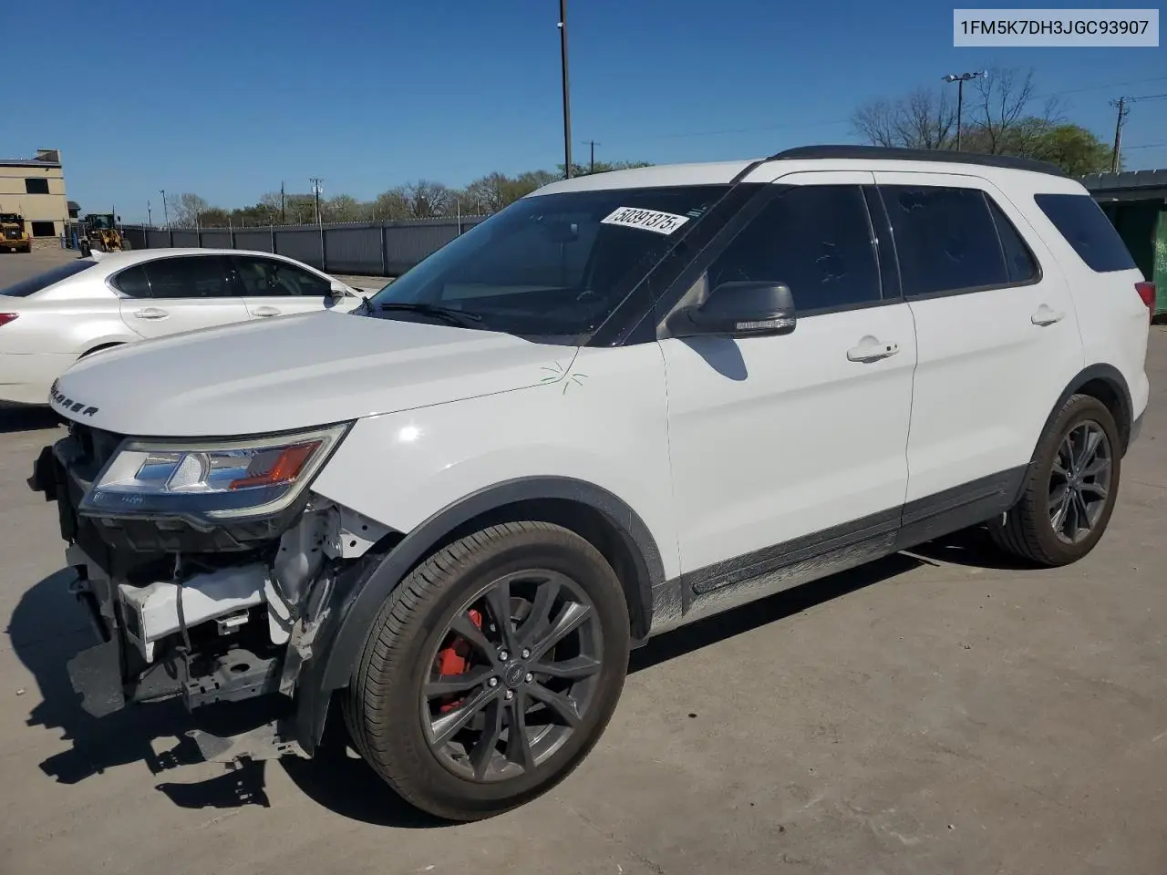 2018 Ford Explorer Xlt VIN: 1FM5K7DH3JGC93907 Lot: 50391375