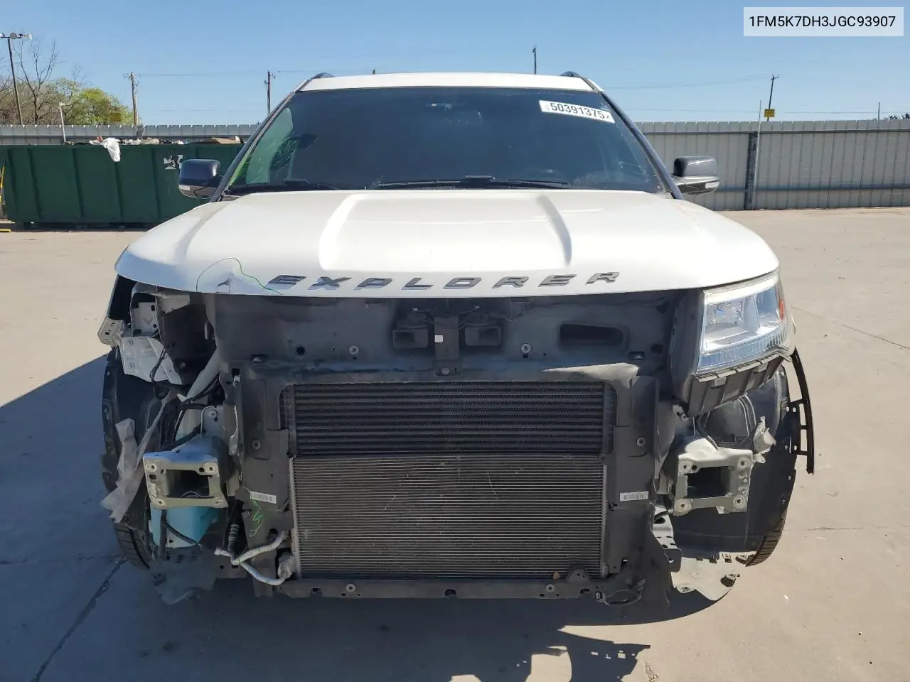 2018 Ford Explorer Xlt VIN: 1FM5K7DH3JGC93907 Lot: 50391375