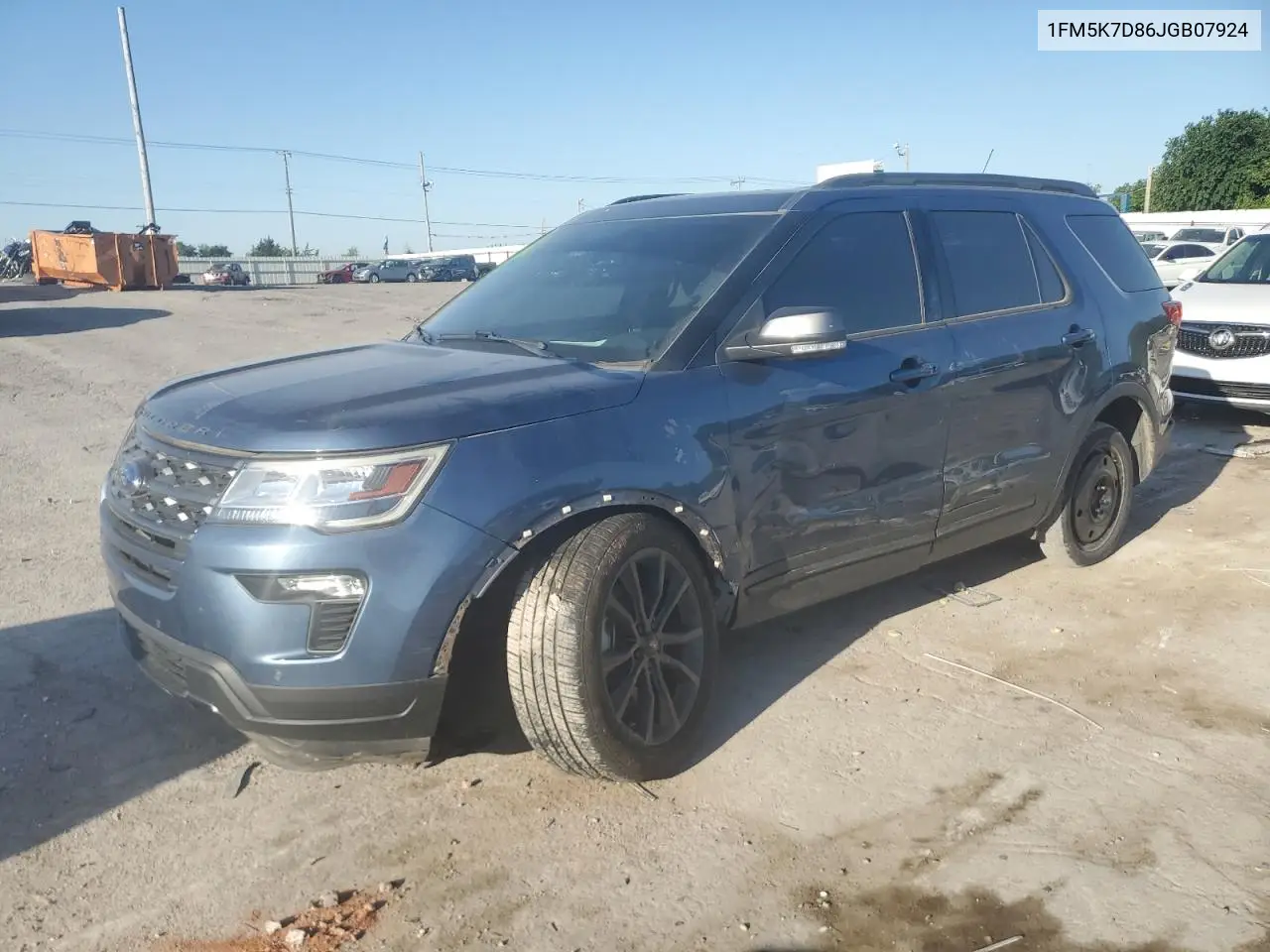 2018 Ford Explorer Xlt VIN: 1FM5K7D86JGB07924 Lot: 56415575