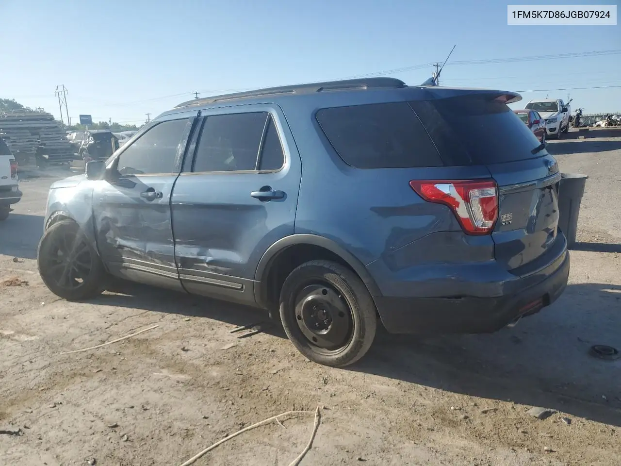 2018 Ford Explorer Xlt VIN: 1FM5K7D86JGB07924 Lot: 56415575