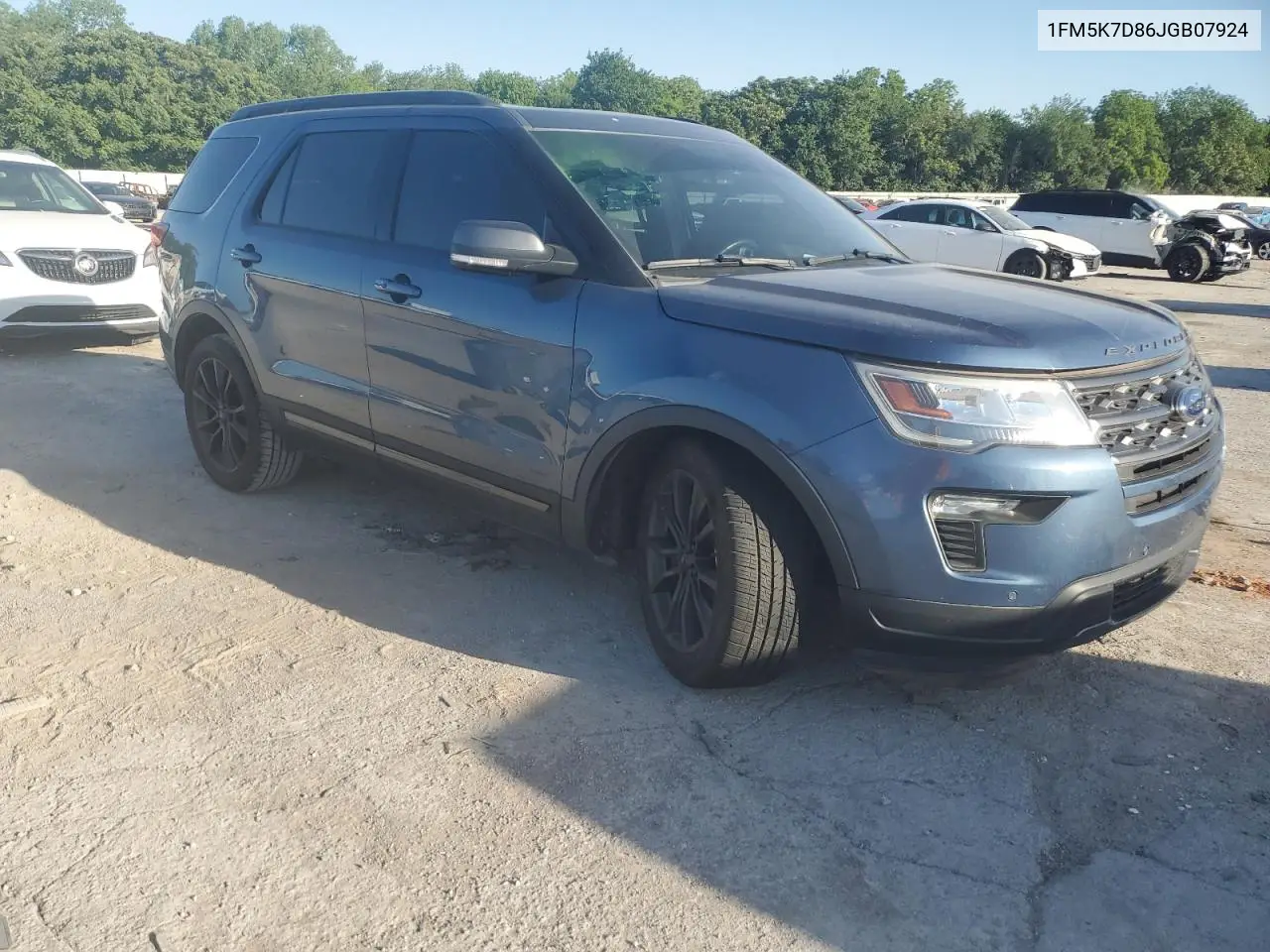 2018 Ford Explorer Xlt VIN: 1FM5K7D86JGB07924 Lot: 56415575