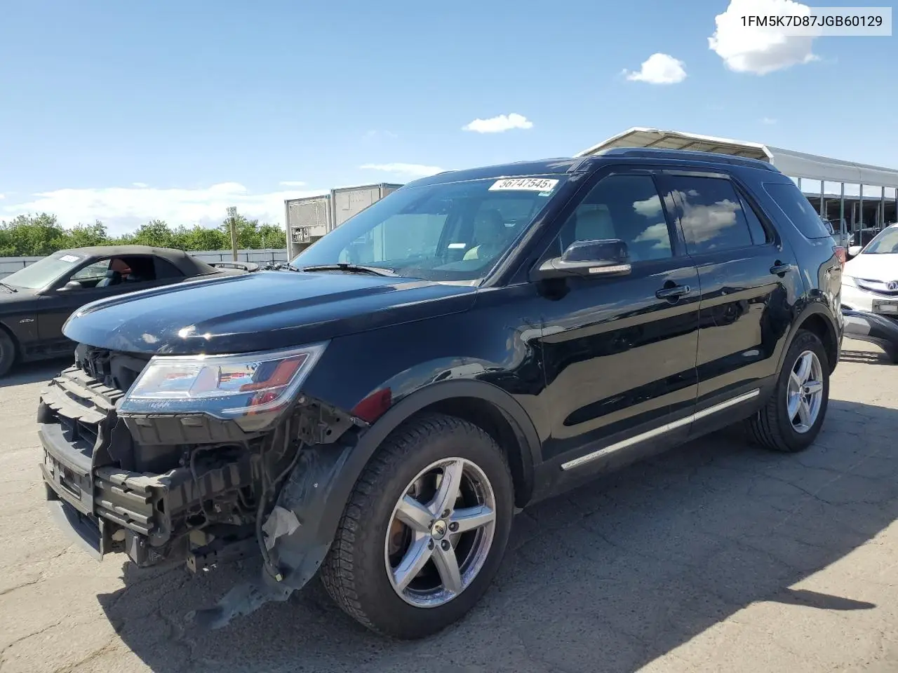 2018 Ford Explorer Xlt VIN: 1FM5K7D87JGB60129 Lot: 56747545