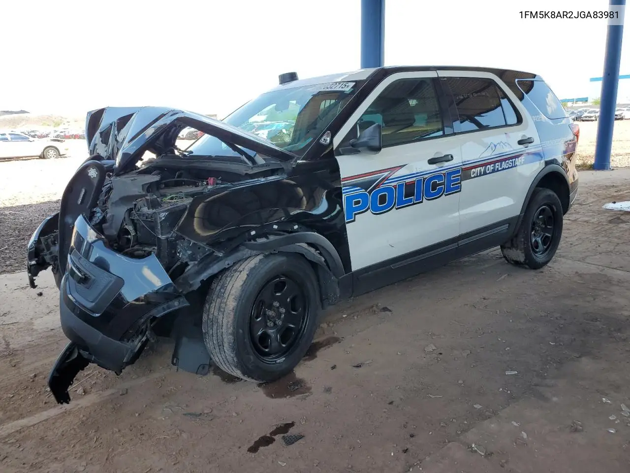 2018 Ford Explorer Police Interceptor VIN: 1FM5K8AR2JGA83981 Lot: 62032715