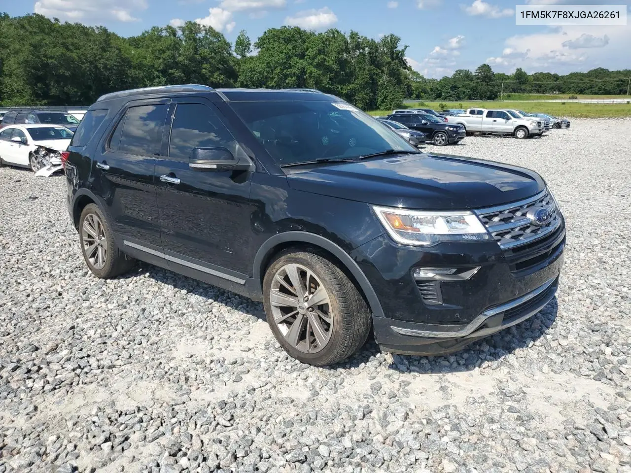 2018 Ford Explorer Limited VIN: 1FM5K7F8XJGA26261 Lot: 62284495