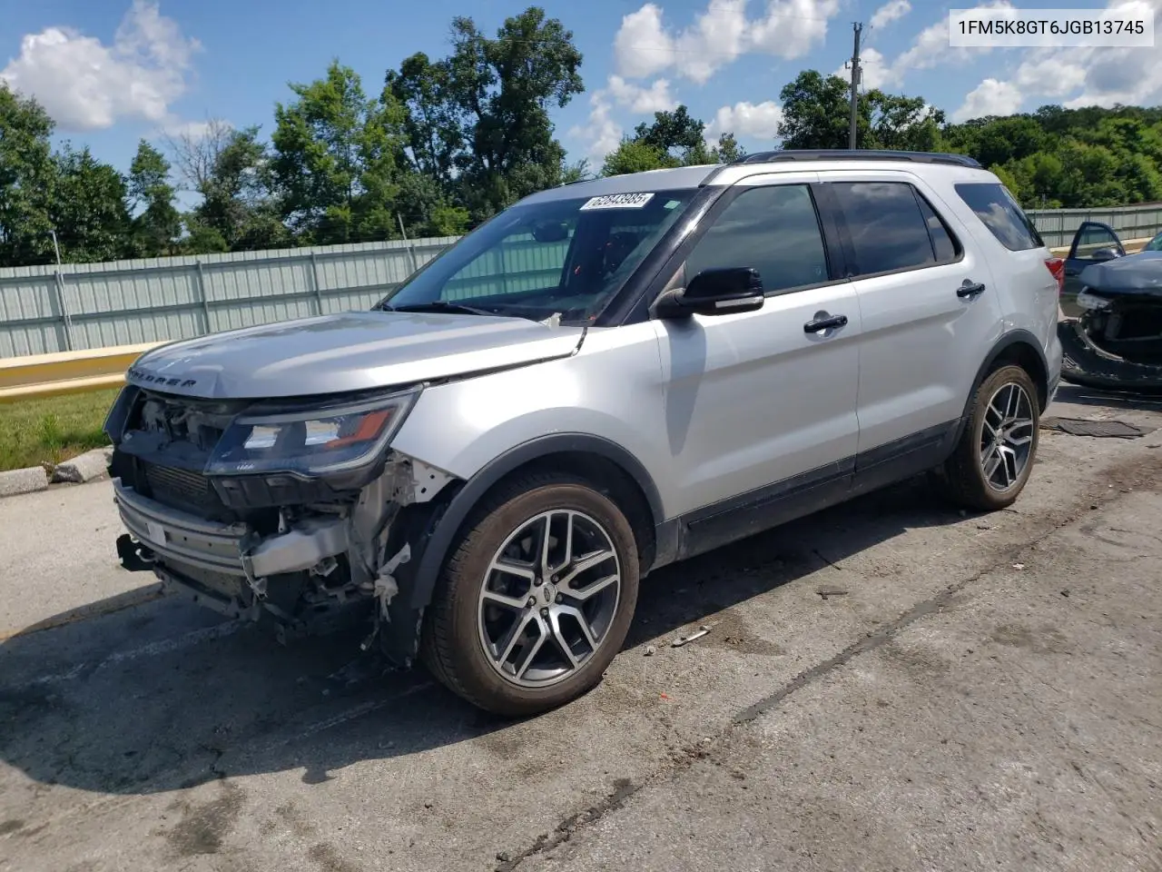 2018 Ford Explorer Sport VIN: 1FM5K8GT6JGB13745 Lot: 62843985