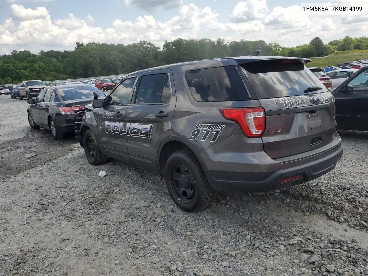 2019 Ford Explorer Police Interceptor VIN: 1FM5K8AT7KGB14199 Lot: 55507695