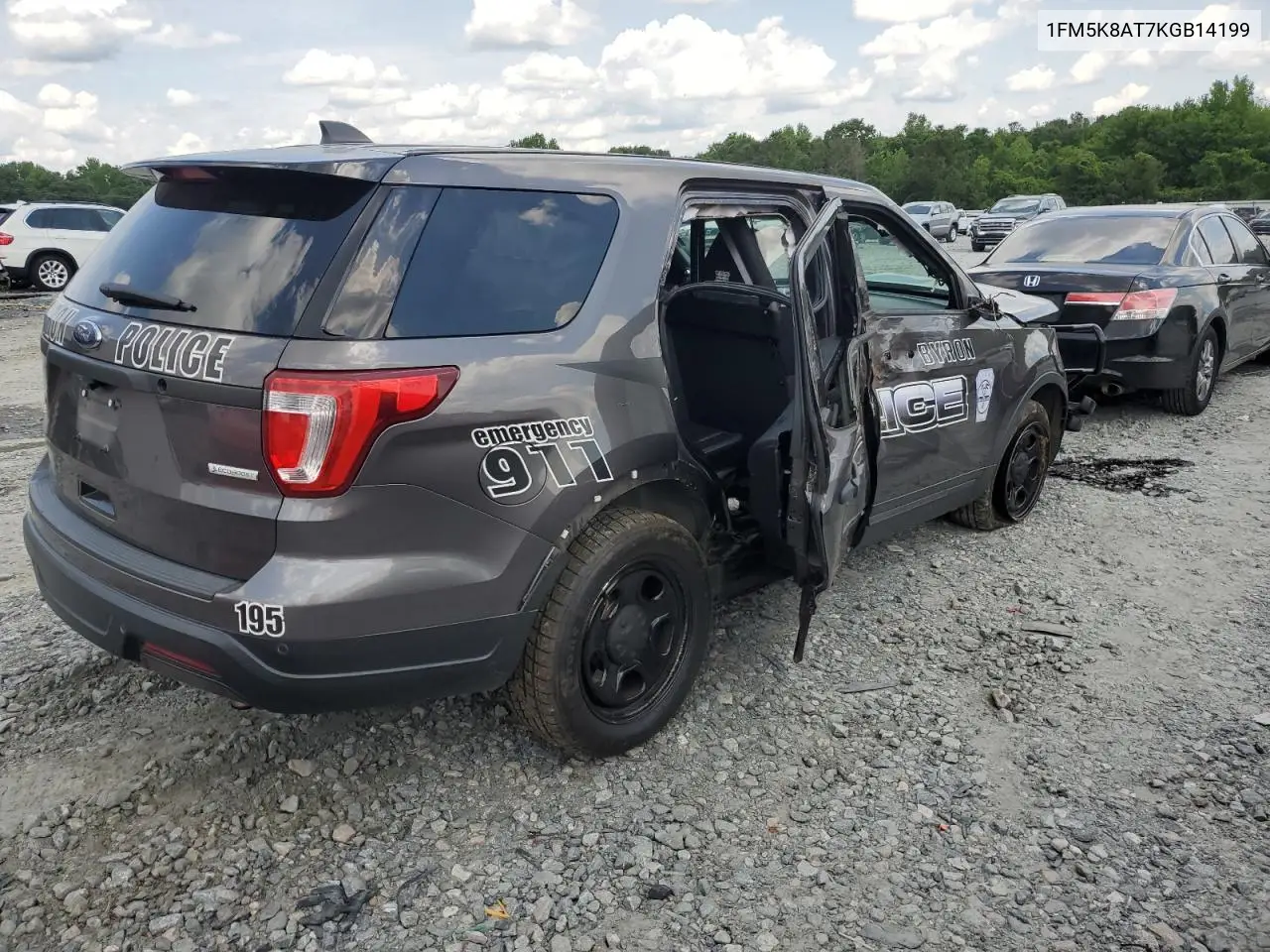 2019 Ford Explorer Police Interceptor VIN: 1FM5K8AT7KGB14199 Lot: 55507695