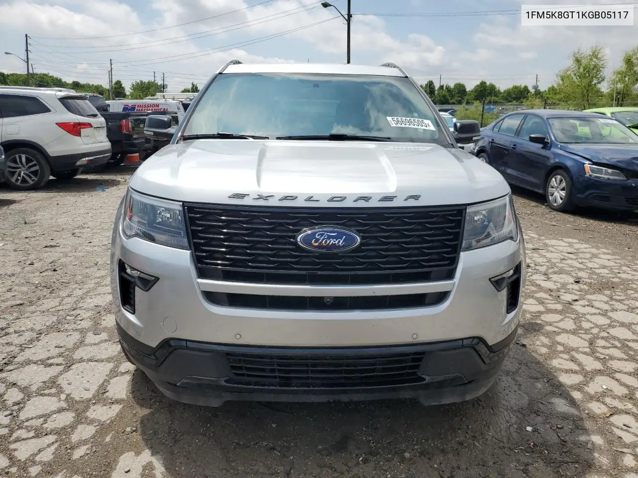 2019 Ford Explorer Sport VIN: 1FM5K8GT1KGB05117 Lot: 56696505