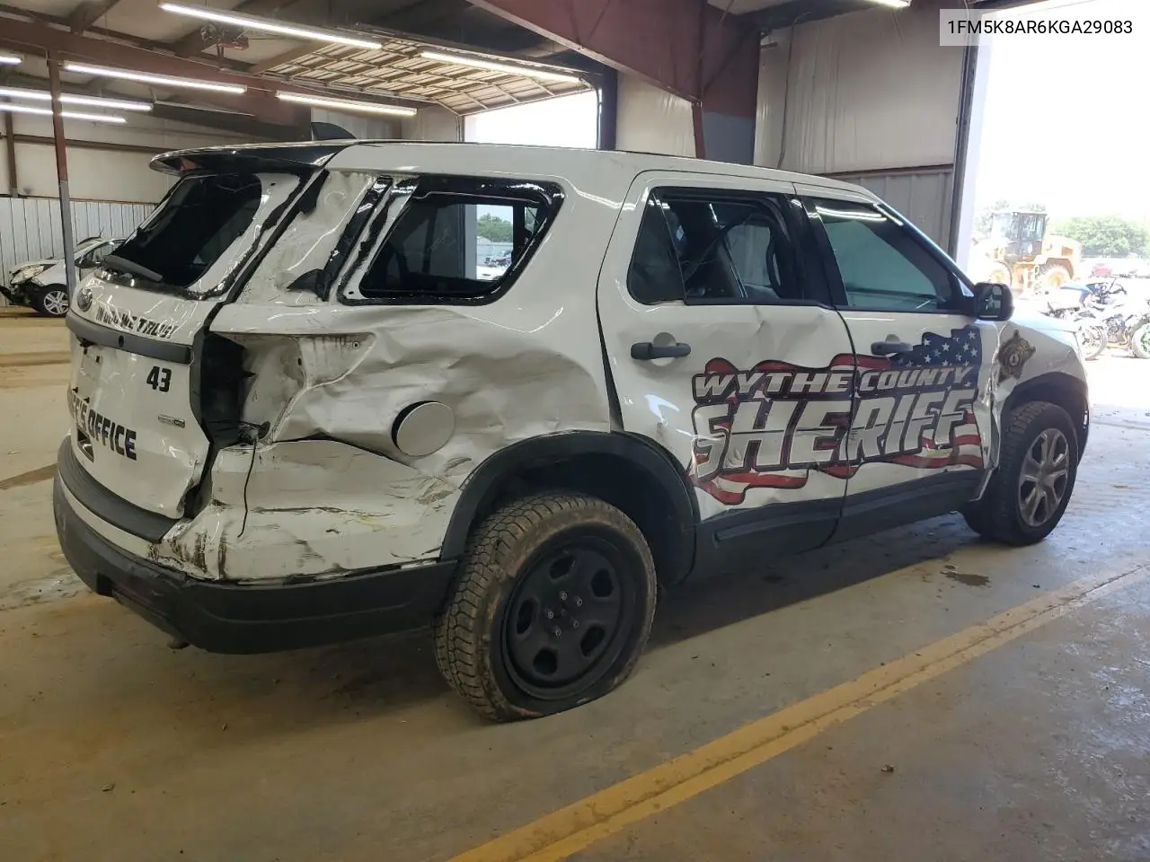 1fm5k8ar6kga29083 1FM5K8AR6KGA29083 2019 Ford Explorer Police Interceptor