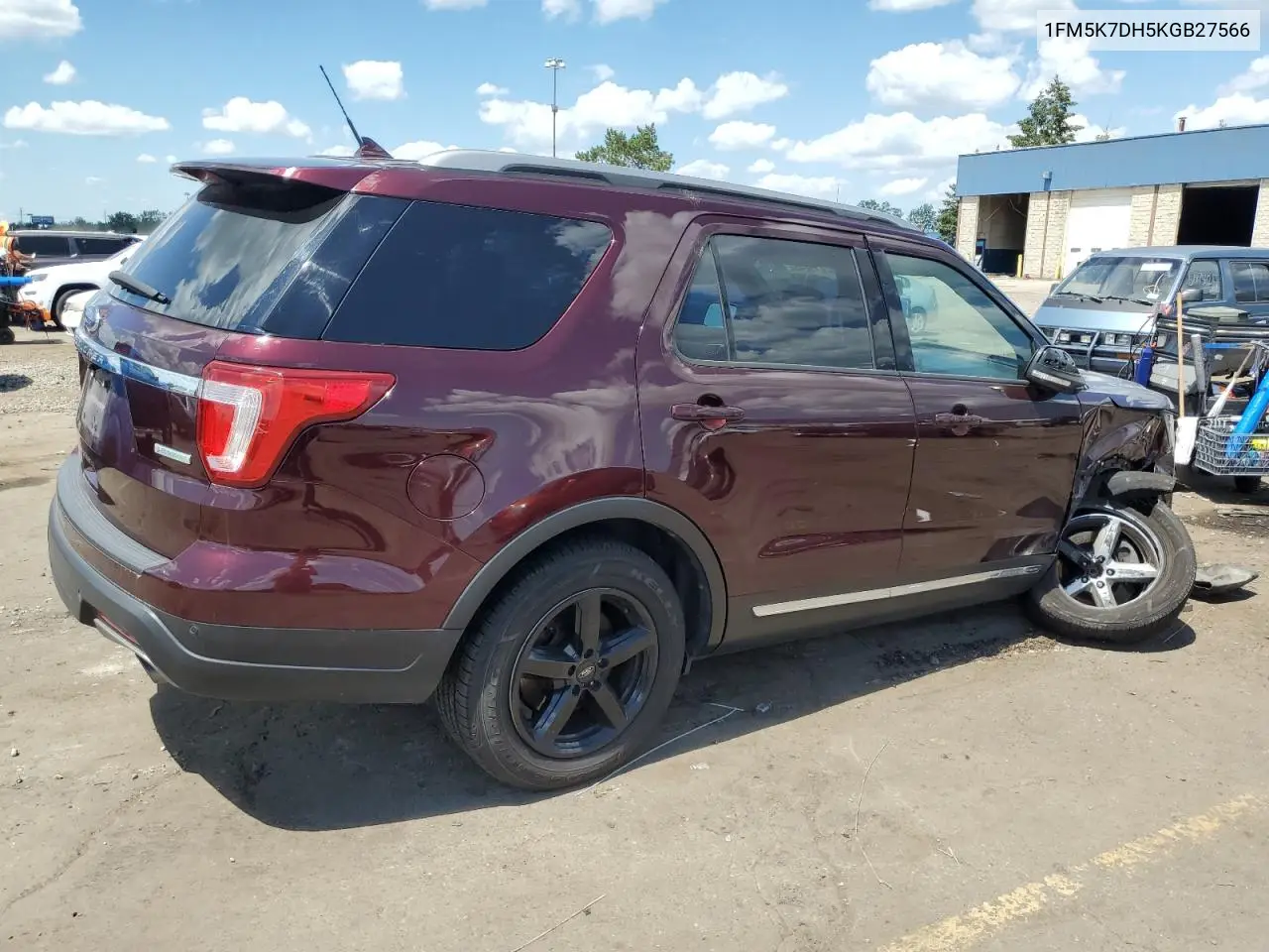 2019 Ford Explorer Xlt VIN: 1FM5K7DH5KGB27566 Lot: 62819245