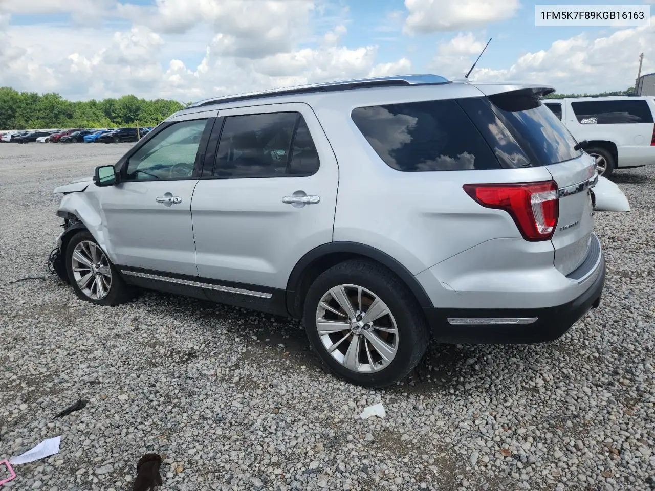 2019 Ford Explorer Limited VIN: 1FM5K7F89KGB16163 Lot: 62917205
