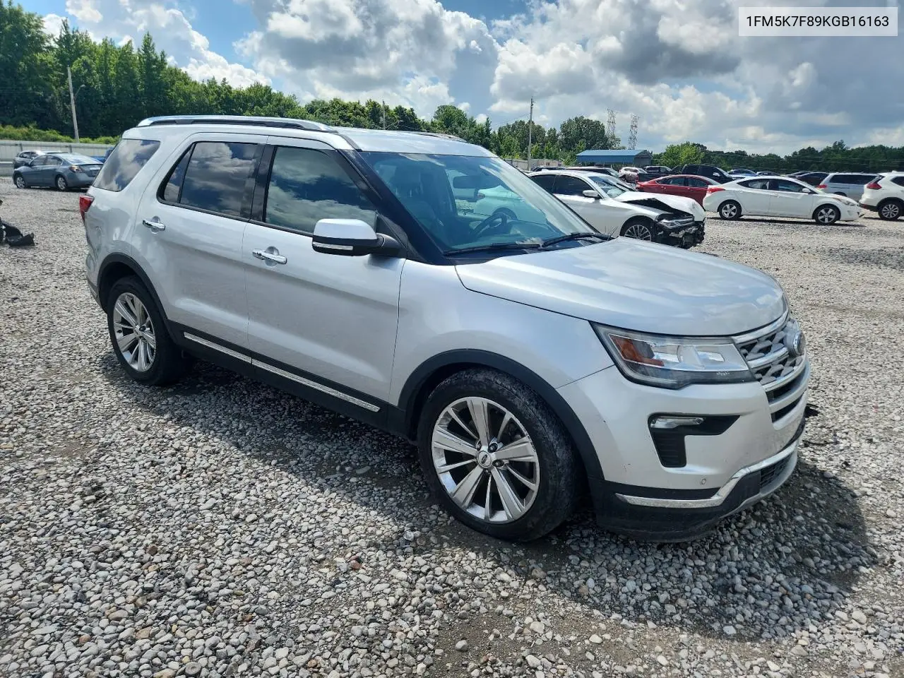 2019 Ford Explorer Limited VIN: 1FM5K7F89KGB16163 Lot: 62917205
