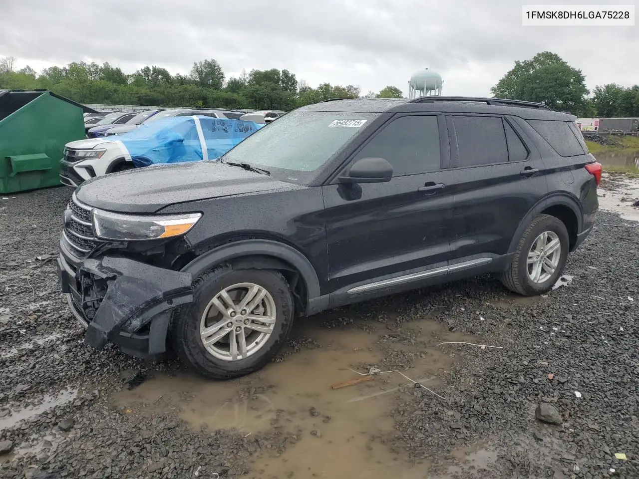 2020 Ford Explorer Xlt VIN: 1FMSK8DH6LGA75228 Lot: 56492715