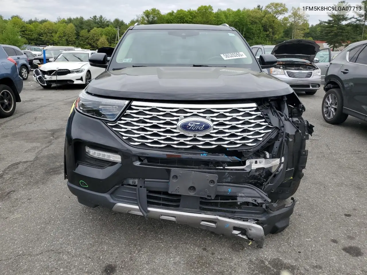2020 Ford Explorer Platinum VIN: 1FM5K8HC9LGA07713 Lot: 56520265