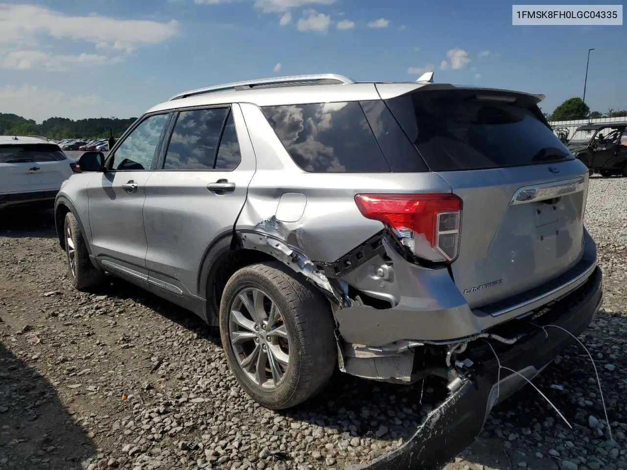 2020 Ford Explorer Limited VIN: 1FMSK8FH0LGC04335 Lot: 56661155