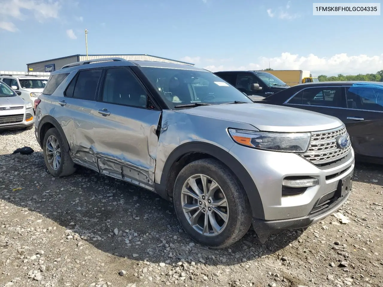 2020 Ford Explorer Limited VIN: 1FMSK8FH0LGC04335 Lot: 56661155